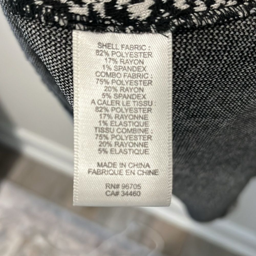 REBECCA TAYLOR Black & Ivory Python Print Sleeveless Knit Dress, Size 2 - Picture 6 of 7